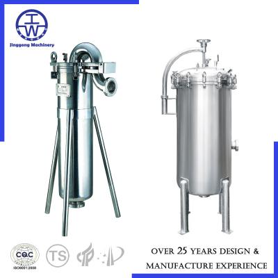 China Stainless Steel Bag Filter Water Filtration Equipment , Industrial Filtration Equipment Caustic Acid Water for sale