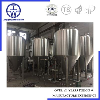 China Beer Brewery Stainless Fermentation Tank 2000L-5000L Fermentation Vessel Fermenter for sale