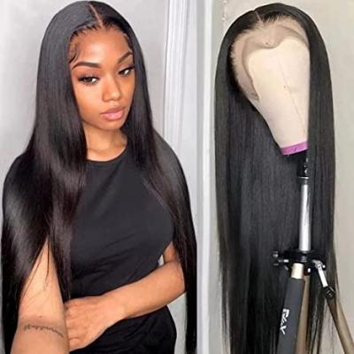 China Wholesale 180% Density Remy Virgin Human Hair Hd Full Lace Wig Silky Straight Natural Transparent Lace Frontal Hair Wigs for sale