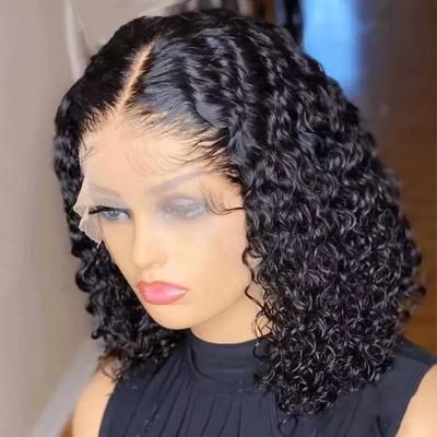 China Water Wave Free Shipping natural peruvian hair wig,curly human hair lace wigs,short bob wigs human hair lace front wigs for black women for sale