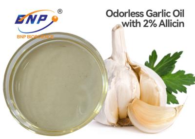 China 2% Allicin Light Yellow Garlic Extract Oil Odorless HPLC Test for sale