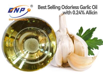 China Allium Sativum Odorless Garlic Extract Oil Light Yellow 0.24% Allicin for sale