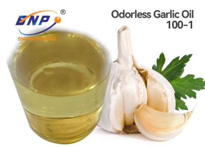 China Food Grade Odorless Garlic Oil Light Yellow Liquid 100: 1 for sale