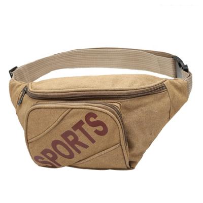 China Business Simple Diagonal Wallet Canvas Water Proof Wholesale Shoulder Leisure Mobile Phone Outdoor Waist Bag For Men for sale