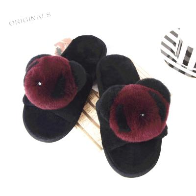 China 2021pattern Anti-slippery Wool Slippers Tried Wool Slippers Custom Colors Shape To Real Indoor Anti-Slip Wool Slippers Boots In Winter for sale