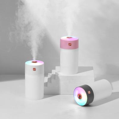 China 2022 New Modern Personal Portable Ultrasonic Cool Mini Rainbow LED H2o Mist Humidificador Usb Car Air Aroma Diffuser Cool Humidifier for sale