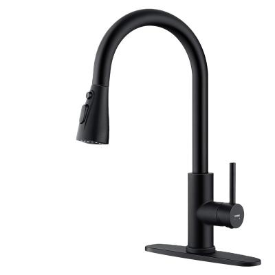 China Single Handle Kitchen Faucets Sense Hose Tap Flexible Hose Single Handle Kitchen Faucet With Sprayer for sale