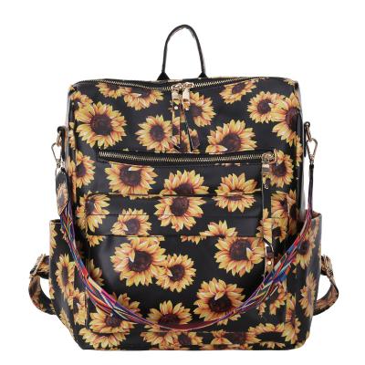 China Water Proof Branded High Quality Classic Designer Luxury Ladies Bags Sunflower Backpack Bag for sale