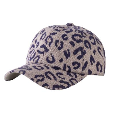 China New Arrivals COMMON Winter Cheetah Hats Outdoor Colorful Leopard Printed Woman Velvet Baseball Hats for sale