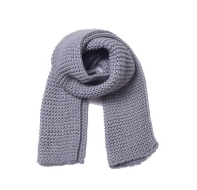 China Wholesale Soft Touch Feeling Winter Collection Neck Warmer Sacrf Polyester Plain Knitted Women Solid Color Causal Scarf for sale