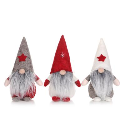 China Fashionable Christmas Decorations Windy Old Man Rudolf Dolls Cheap European and American Children's Plush Toys for sale