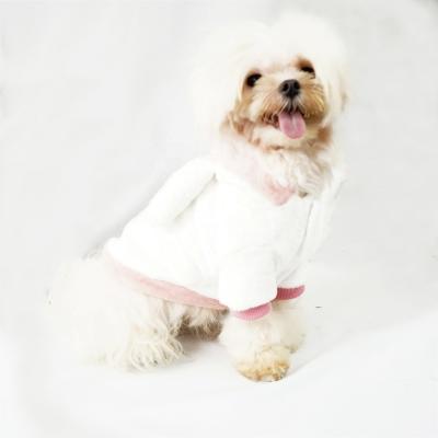 China Dog Rabbit Design Winter Pet Fleece Viable Warm Soft Hoodie Overalls Cute Dog Pajamas Coats for sale