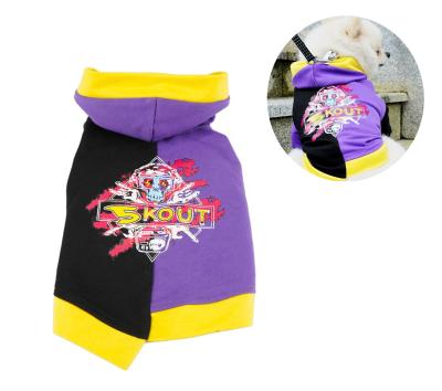 China Viable Fashion Mix Color Combination Pattern Printed Cotton Polyester Dog Apparel Puppy Clothes for sale