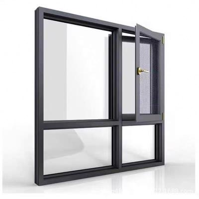 China Folding Screen Picture Window Specification Gold Medal Supplier Custom Modern Aluminum Window for sale