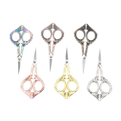 China 12.5*6CM Safty Embroidery Craft Cutting Scissors Craft Vintage Embroidery Scissors Fancy for sale