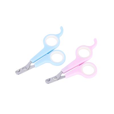 China Stocked High Quality Pet Grooming Tool 12x6cm Dog Scissors With Plastic Handle for sale