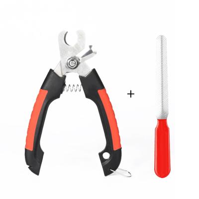 China Stocked Professional Pet Scissors Stainless Steel Nail Scissors For Dog Cat for sale