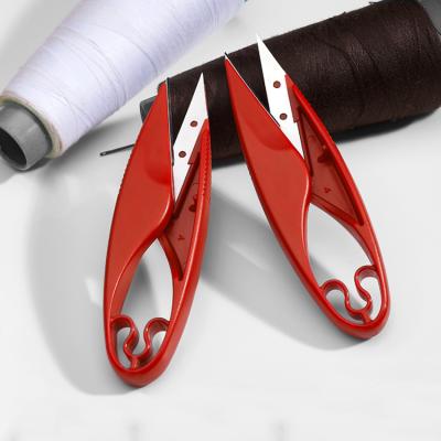 China Red Double Edged Wire Scissors Universal Twin Edge Wire Trimmer Blade Wire Cutting Scissors With Plastic Handle for sale