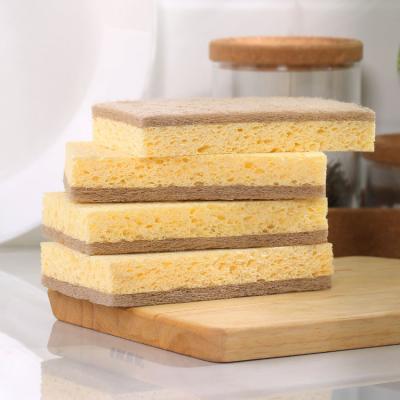 China Kitchen Quality Appliances Cellulose Products Kitchen Sponge Eco Sisal Scrubber Super Natural Wash Natural Cleaning Dish Cellul for sale