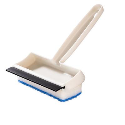 China Viable Multifunctional Two In One Window Glass Wall Tile Cleaning Brush Mirror Scratch Double Sided Sponge Sweep Scratch for sale