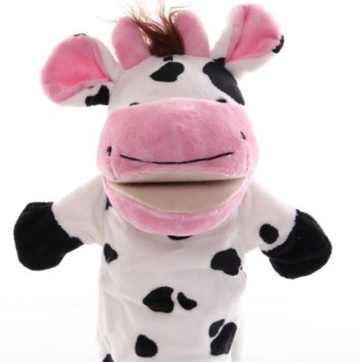 China Plush Toy Hand Puppet with Cow Style for sale