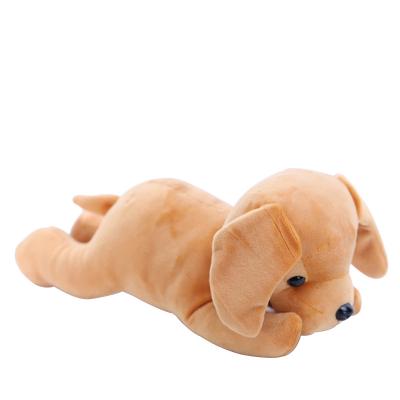 China Plush Lie On Brown Plush Dog Toys Accept OEM & ODM Service for sale