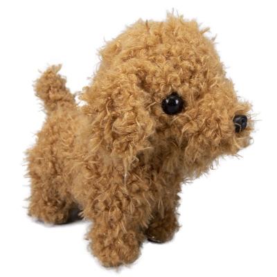 China Stuffed Plush Puppy Walking Toy Walking with Animal Noise and Saking Tails for sale