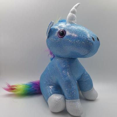 China Newest Cuddle Plush 2020 Fluorescence Blue Pink Plush 26cm Animal Unicorn for sale