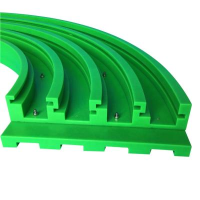 China High Precision CNC Single Track Plastic UHWMPE Anti-Wearing Curved Linear Guide Rail for sale