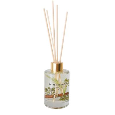 China Home Office Car Hotel Dried Flower Aromatherapy Fireless Household Essential Oil Indoor Durable Ornaments Reed Diffuser Bottle With Cap for sale