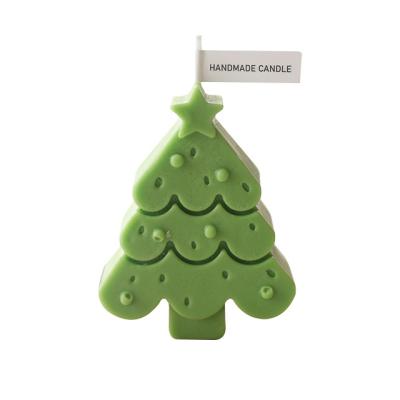 China Wholesale Handmade Christmas Tree Relighting Candle Scented Candles Supply Decoration Ornaments Christmas Tree Candles for sale