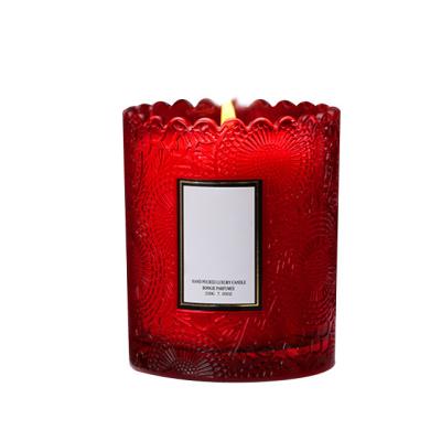 China Eco - Friendly Ornaments Factory Individualization Scented Soy Wax Scented Candles Glass Scented Candles for sale