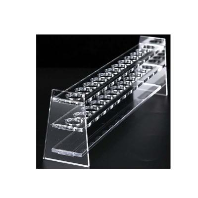 China Origanic High Temperature Glass Test Glassware Laboratory Resistance Acylic Color Matching Tube Holder for sale