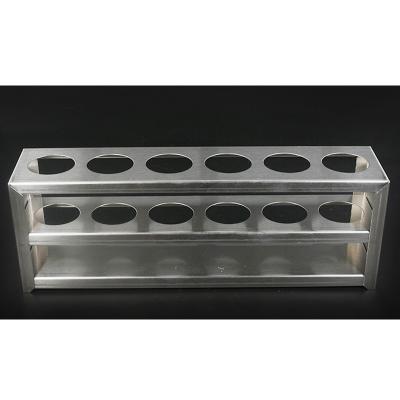 China Good quality and goods. Laboratory Equipment Stainless Steel Tube Rack High Quality Colorimetric Test Tube Rack for sale