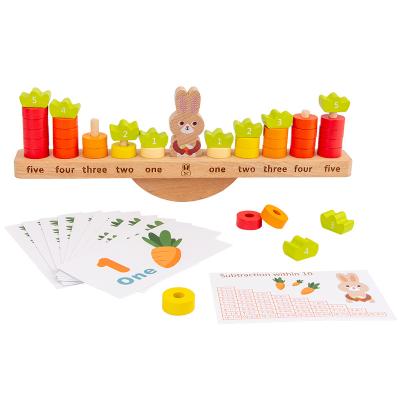 China Wholesale Wooden Wooden Math Learning Toys Balance Educational Toys For Preschool Education for sale