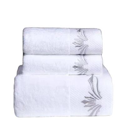 China Custom wholesale logo quick-drying men's and women's cotton bath towels towel suit beach popular adult towels for sale