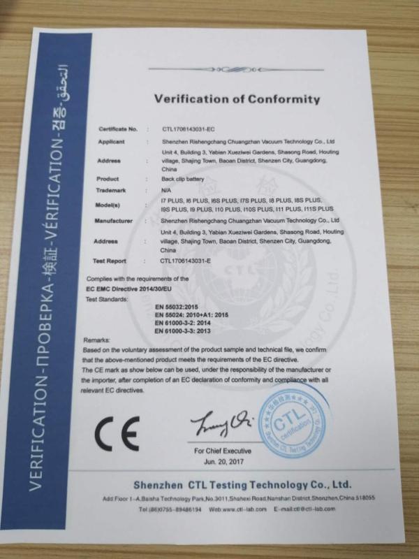 CE - Shenzhen RSC Innovation Technology Co., Ltd.