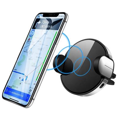 China Electric Car Radio Charging Car Mount 360 Rotation Car Phone Mount Led Case Friendly Compatible Of iPhone And Other Smartphone for sale