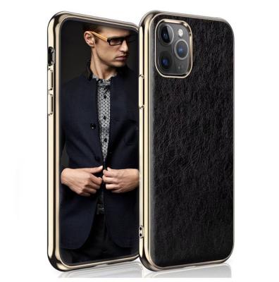 China TOP Luxury High Quality Anti-drop Cushion Air Cushion Comfortable Leather Cell Phone Case for iPone 11,11 pro for sale