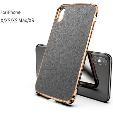 China Shenzhen Factory Customized Soft Leather Factory Customized Logo Anti-bump Protective Leather Phone Case for iPhone X, XS, Christmas and XR for sale