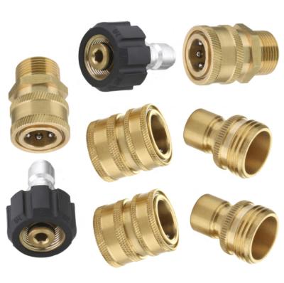 China Factory Quick Connect M22 Brass Adapter Swivel Kit Pressure Washer Quick Adapter Set for sale