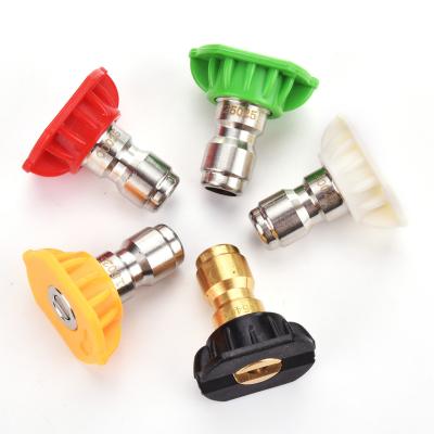 China Car Cleaing Pressure Adjustable Joint Nozzle High Pressure 5pcs 1/4