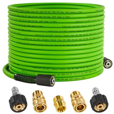 China 3600PSI Universal Universal Pressure Joint Extension Hose Electric Power Wash Hose Pressure Hose For Car Washing for sale