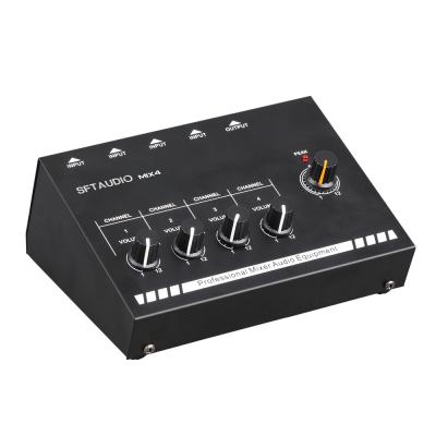 China Studio Recording Professional 4 Channel Mini Mixer Audio Mixer 4 for sale