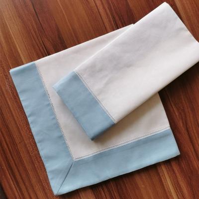 China Hot Selling Disposable Stocked White Luxury Fancy Wedding Cloth Cotton Linen Napkins for sale