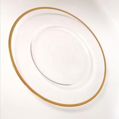 China Shanxi International Sustainable Tableware Loaded Bread Dish Clear Glass Round Small Transparent Dish For Homeware for sale