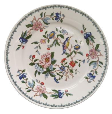 China Wholesale Porcelain Dinnerware International Dinnerware European Floral Ceramic Dishes Customize Dinner Plate for sale