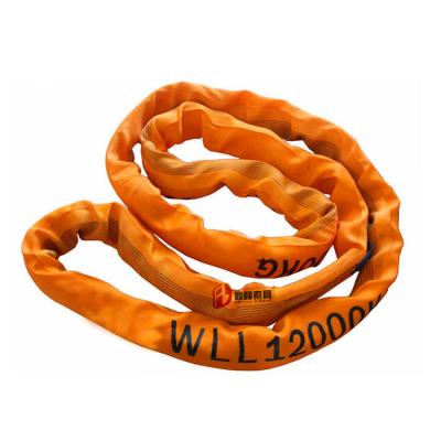 China Endless Hoisting Round Sling Nylon Lifting/Towing/Loading Rope Slings Round Slings for sale