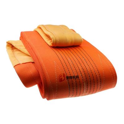 China Lifting/lifting towing/loading/towing/loading polyester lashing webbing sling roll, textile slings belt for sale