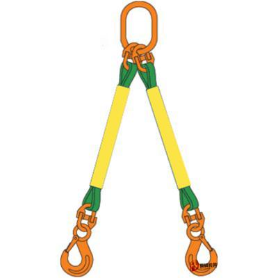 China Factory Price 2 Leg Sling Round Lifting Assy With Components Sling Chain Hoist for sale